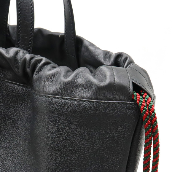 Gucci Gucci Leather Print Drawstring Backpack 2WAY Leather Backpack 516639 - Picture 7 of 8